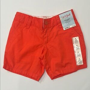 3/$15 Cat & Jack- Boys' 4T Orange Flat Front Shorts w/Pockets 100% Cotton